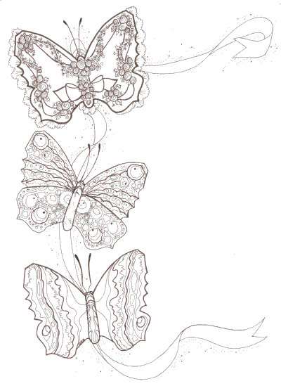 Pics Of Butterflies To Color. color. Three Butterflies