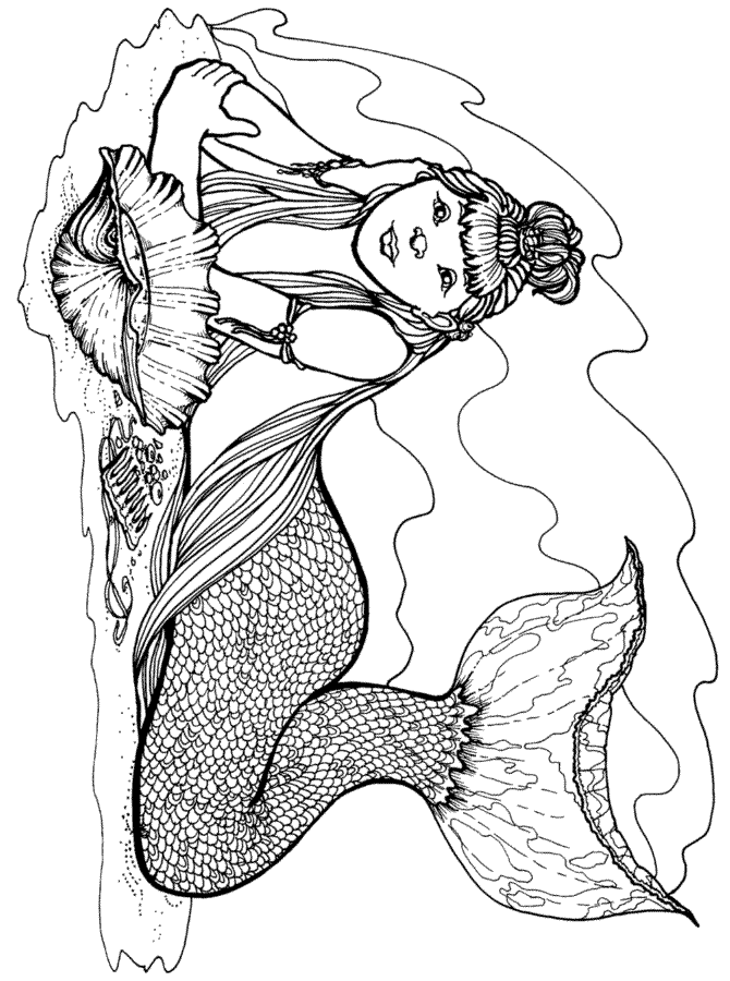 Mermaid Coloring Project www.pheemcfaddell.com