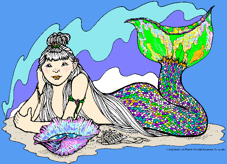 Internet size Mermaid