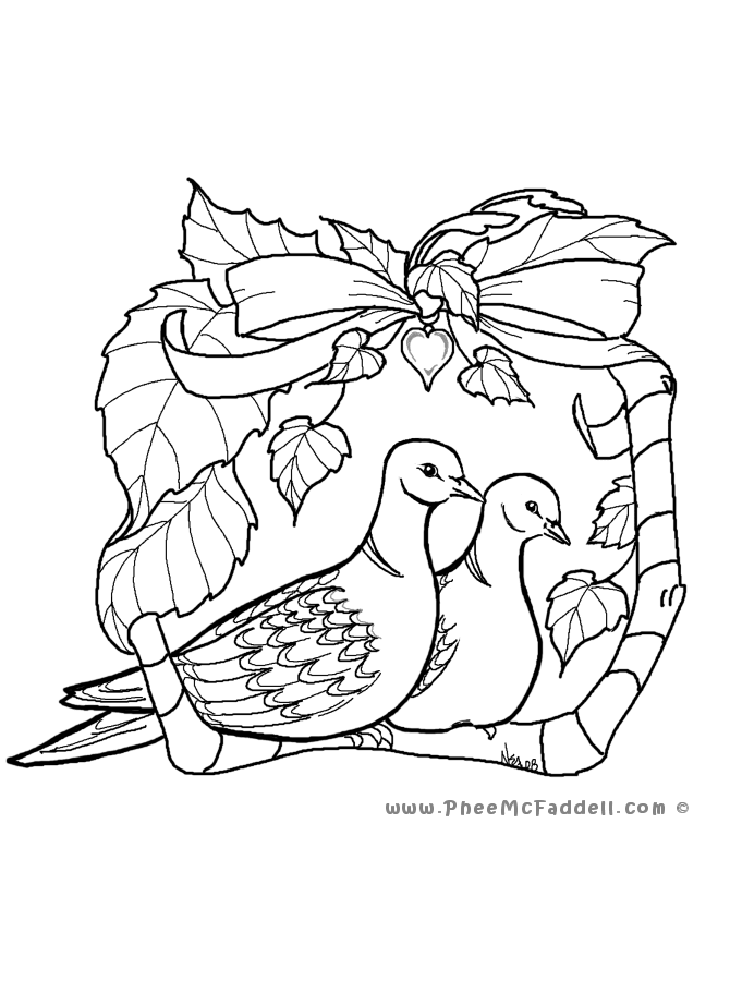 free clipart two turtle doves - photo #40
