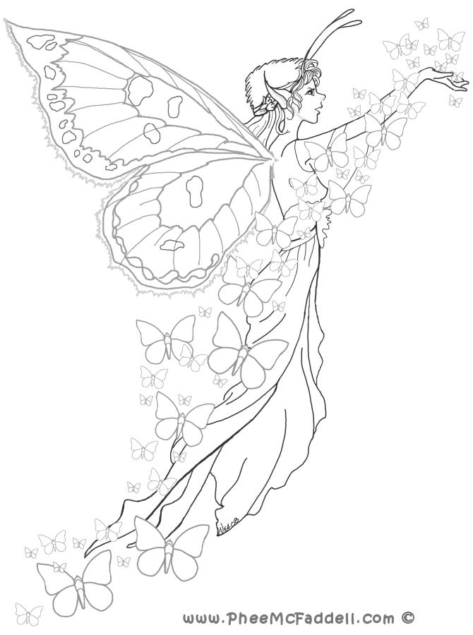 fairies print out coloring pages - photo #46