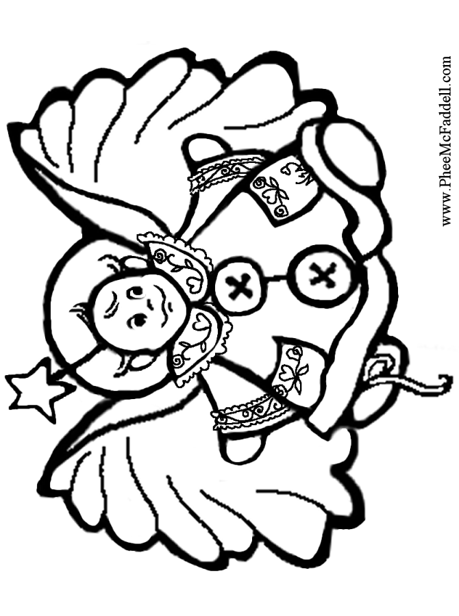 baby angle coloring pages - photo #10