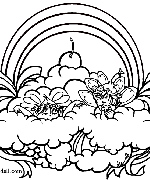 Rainbow Coloring Pages