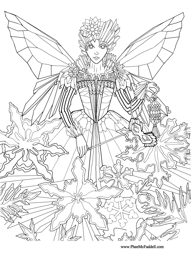 fairy barbie coloring pages - photo #42