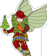 Elf With Tree www.PheeMcFaddell.com