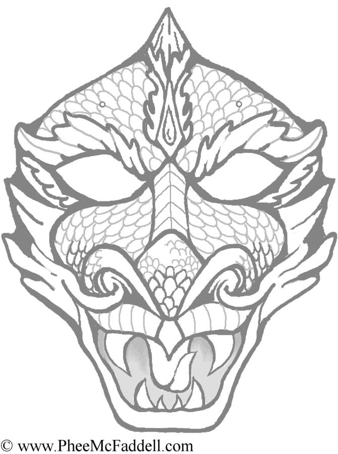 Dragon Mask www.pheemcfaddell.com