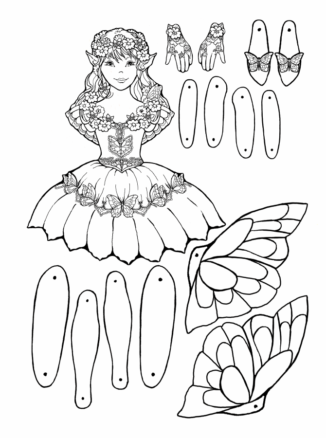 fairy garden coloring pages printable - photo #19