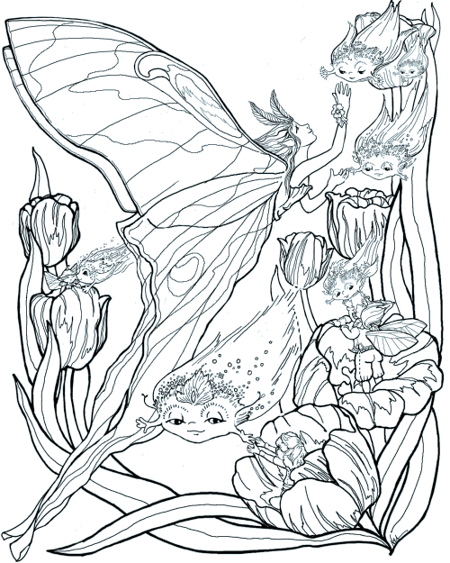 Adult Coloring Pages Mythical Animals