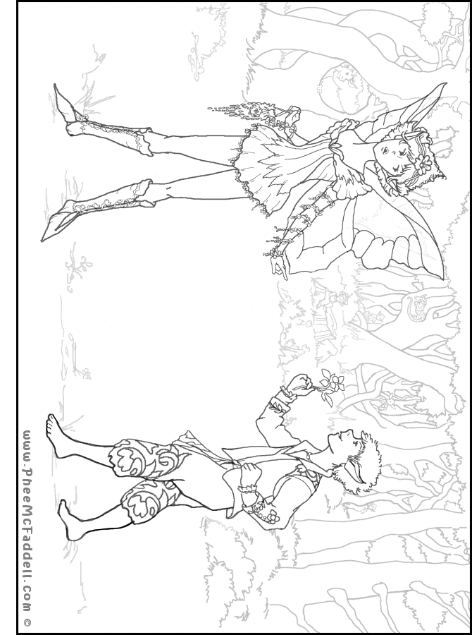 a midsummer nights dream free coloring pages - photo #7