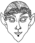 Elfin Mask to Color