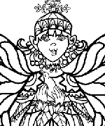 Angel With Dove Coloring Page