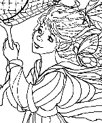 Catching the Moon Coloring Page