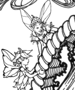 Thanksgiving Fairy Coloring Page