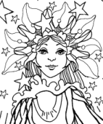Light Angel Coloring Page