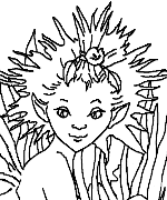 Lavender Fairy Coloring Page