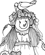 Matilda Scarecrow Coloring Page