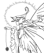 Fairy With YOYO Coloring Page