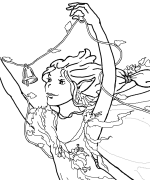 Jubilant Fairy Coloring Page