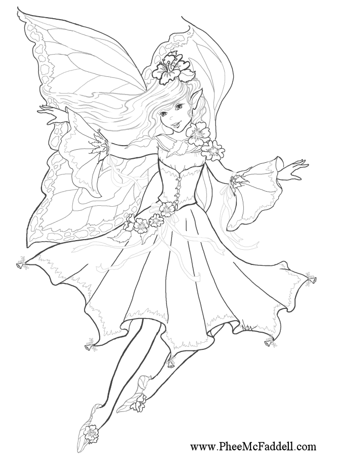 Faerie Coloring Pages Coloring Pages