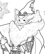 Jolly Old Elf Coloring Page