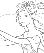 Emmah Fairy Coloring Page