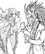 Fairyland Gathering Coloring Page
