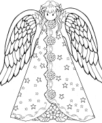 Cone Angel Coloring Page