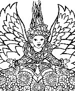 Angel Snow Coloring Page