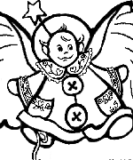 Baby Angel Coloring Page